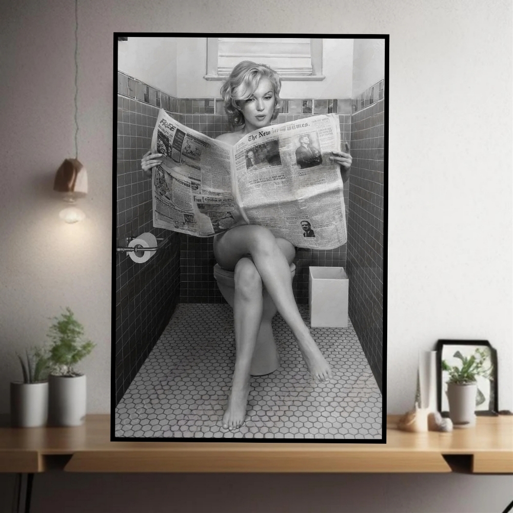 COPY - Marilyn Monroe Vintage Bathroom Art Print *Set*  ! Rare Wall Decor - Picture 3 of 4